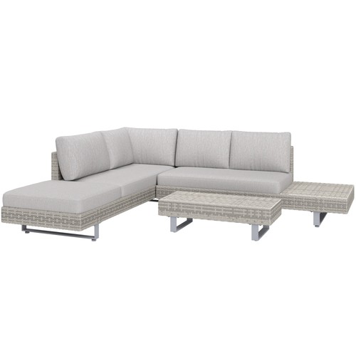Outsunny set divano vimini - set,