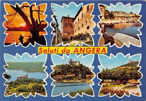 Cartolina saluti angera - -, da