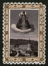 Maria Dreieichen - Quadro Santuario - Antico quadro devozionale immagine sacra - D012