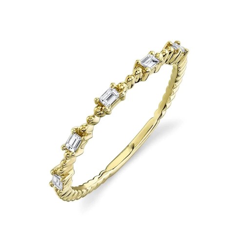 14k oro giallo baguette - giallo,