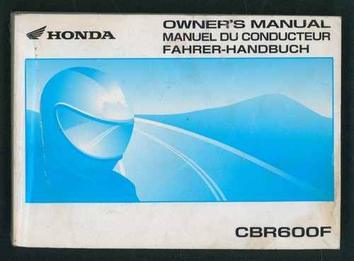 Honda cbr600f manuale uso - cbr600f-2, d'uso