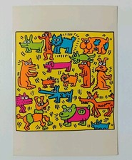 Cartolina keith haring vintage - cartolina,