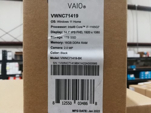 Nuovo vaio laptop core - nuovo, pc