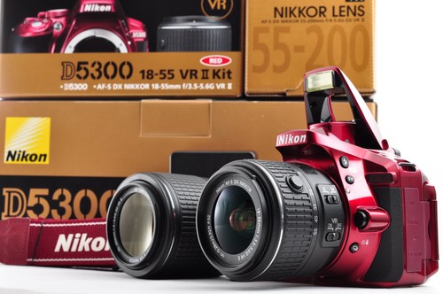 Nikon d5300 red - 24.2mp, kit