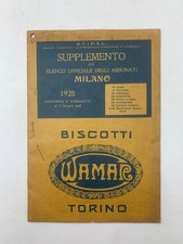 S.T.I.P.E.L. Supplemento all'elenco ufficiale degli abbonati, Milano, 1928. Aggi