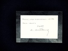 Andre ANTOINE - biglietto da visita autografo firmato