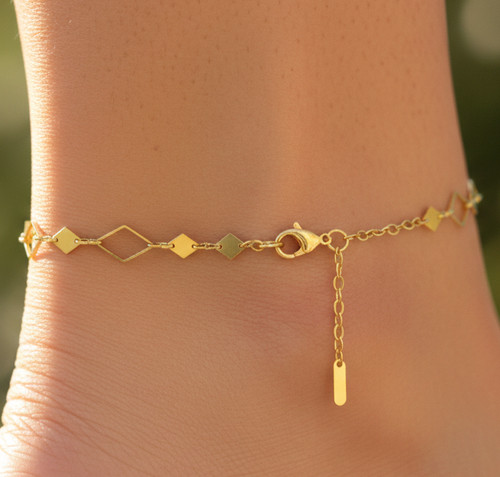Cavigliera elegante colore - , oro