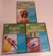 3 DVD Video Pilates For Beginners Intermediate Advanced Total Mind Body Workout