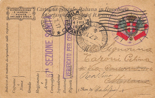 84a ww1 franchigia - ww1, 1917