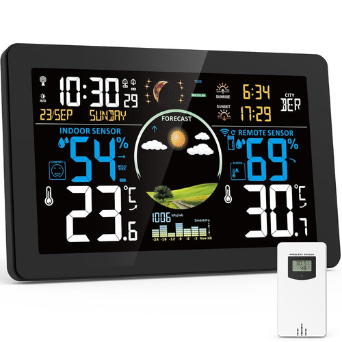 Stazione meteo con sensore - meteo,