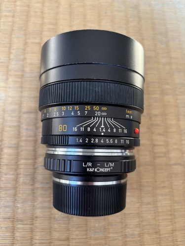 Leica summilux f - 80, mm