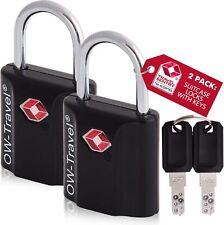 ✅ Lucchetti da viaggio con chiave approvati TITAN TSA. Valigia Borsa Bagaglio Chiavi Blocco Chiavi