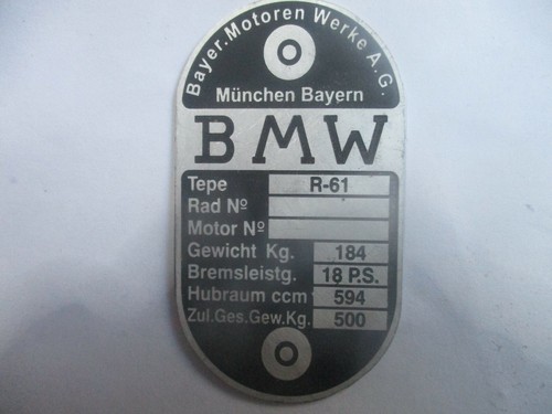 Targa ruota tesa - , bmw