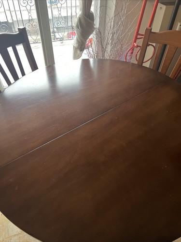 Tavolo legno antico rotondo - tavolo,