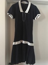 Vestito by Refrigiwear, 100% cotton blu e bianco, size S, ottimo status!