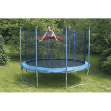 TRAMPOLINO ELASTICO TAPPETO ELASTICO SALTO BAMBINI DIAMETRO 244 CM