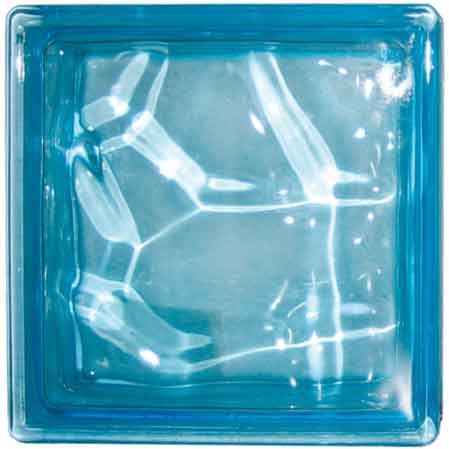 Vetromattone ondulato celeste - vetromattone,