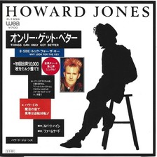 7" Howard Jones – Things Can Only Get Better JAPAN WEA – P-1939 1985 White Vinyl