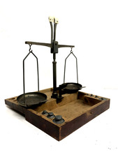 ANTICA BILANCIA PRECISIONE ORO