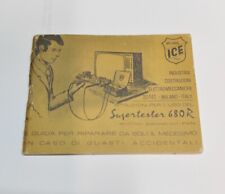 Supertester ICE 680R manuale  in Italiano istruzioni d'uso originale