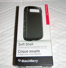 Custodia protettiva originale BlackBerry Bold 9790 nera guscio morbido