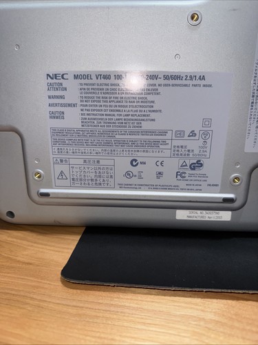 Nec vt460 lcd projector - vt460,