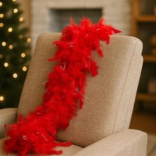 Sciarpa di Piume Rosse 40g |