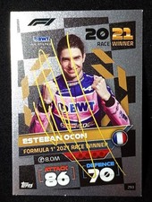 F1 CARD Topps autografo ESTEBAN OCON Bwt Alpine hand SIGNED gold race