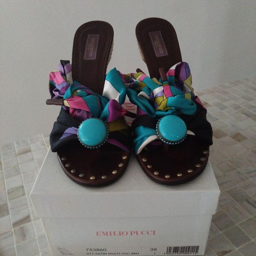 Emilio pucci sandali zeppa - emilio,
