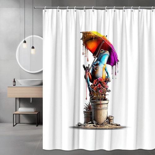 Tenda doccia rana - , ombrello