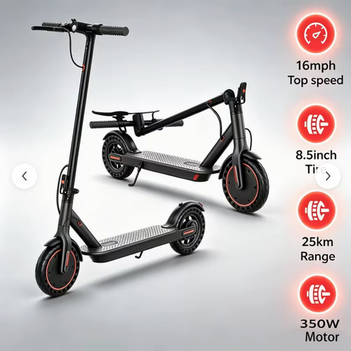 Folding electric scooter long - electric,