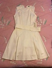 John Ashfield Girls Abito donna con cintura vestito panna stile anni '50
