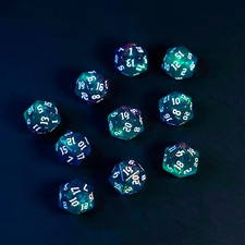 Set x10 Dadi Scintillanti