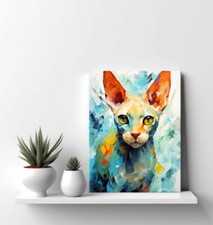 Sphynx gatto colorato animale