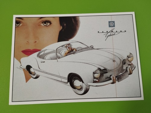 Cartolina epoca karmann - d'epoca, vw