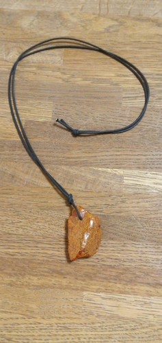 Collana con ciondolo - , ambra