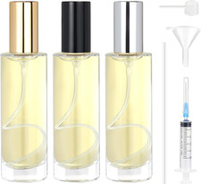 Omsscun 3 Pezzi Porta Profumo Da Viaggio Vetro, Atomizzatore Profumo Vetro 30Ml,