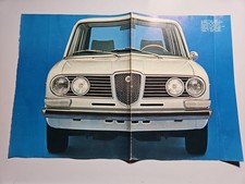Lancia 2000, Depliant Bifacciale Informazione Pubblicitaria Quattroruote 
