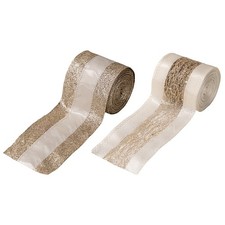 Nastro natalizio maglia oro