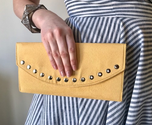 Borsa pochette busta gialla - busta,