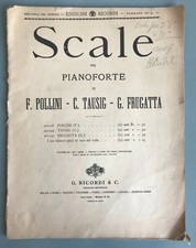 Biblioteca del pianista - Scale per pianoforte - Edizioni Ricordi - Formato in 4