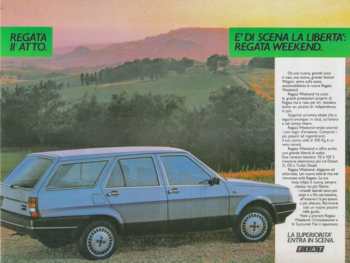 Advertising fiat regata - advertising,