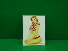 Adesivo pin up vespa lambretta