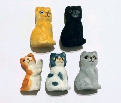 Set figurine feltro gatti - set,