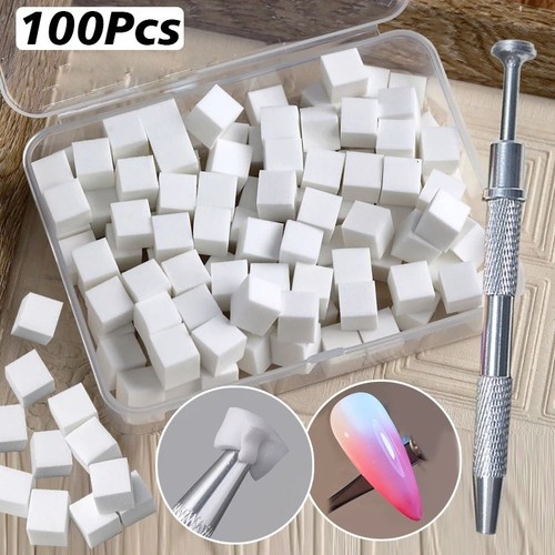 100pcs set spugna nail art - nail,