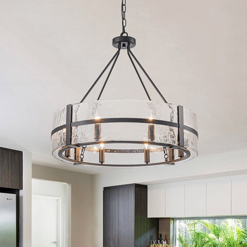 Lampadario moderno nero - , in