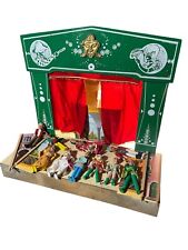 Teatro delle Marionette Vintage con Burattini - Scenografia Artigianale Retrò