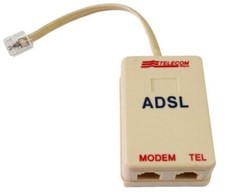 Filtro Telefonico ADSL TELECOM Plus adattatore sdoppiatore