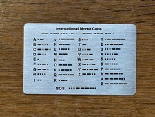 Morse code edc wallet - edc, card