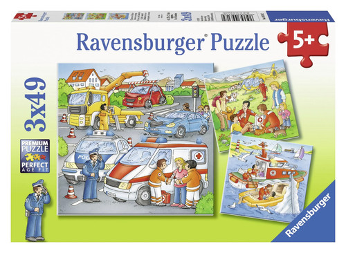 Puzzle ravensburger 3x49 - ravensburger, pezzi